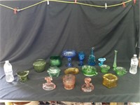 COLORED GLASS COLLECTION-VASES,JUICER & MORE