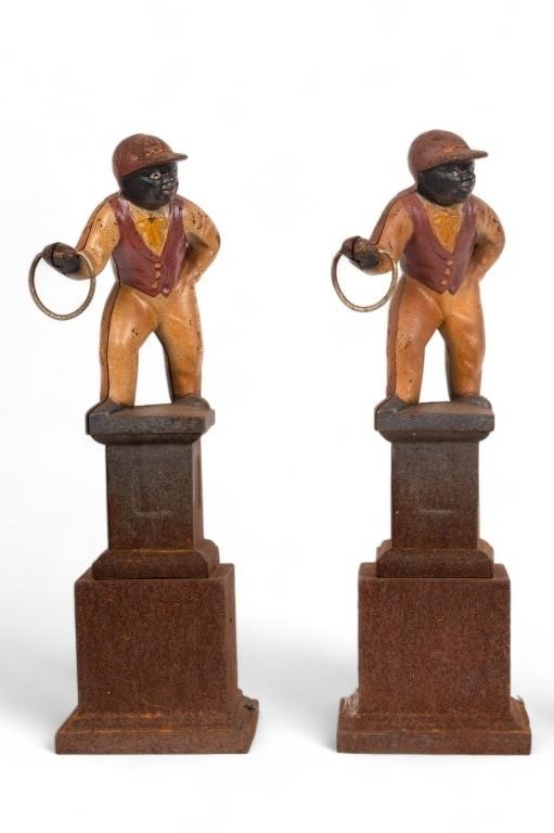 Cast Iron Jockey Lantern Holders