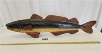 Carved Wooden Decorative Fish,