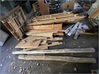 SCRAP WOOD PILE: VARIOUS CUTS AND SIZES