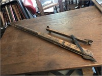 Antique Carpet Stretching and Nailing Tool