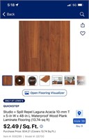 Waterproof laminate flooring