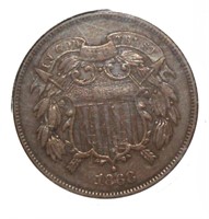 1868 Copper Two Cent Piece *High Grade/Key Date