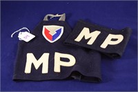 Vintage Collection of 2 M.P. Arm Bands