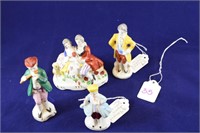 4 Occupied Japan Colonial Figurines