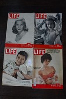 Lot of 4 Vintage Life Magazines