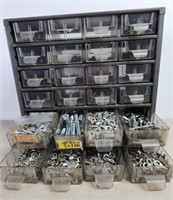 25 Drawer Storage Bin, misc wire conn,Bolts,Screws