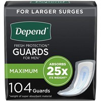 Depend Incontinence Guards for Men  52 ct.