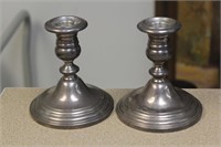 Pair of Gorham Sterling Silver Candle Sticks