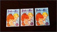 3 1960s Barbie & Ken wardrobe booklets
