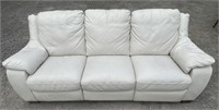 NATUZZI LEATHER RECLINER SOFA GOOD CONDITION