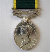 Malaya efficiency decoration medal, George VI