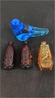 Mini Wheaton Bottles & Blue Bird Paper Weight QCG