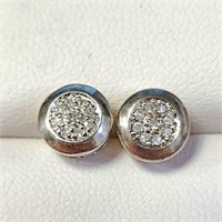 SILVER DIAMOND(0.2CT)  EARRINGS