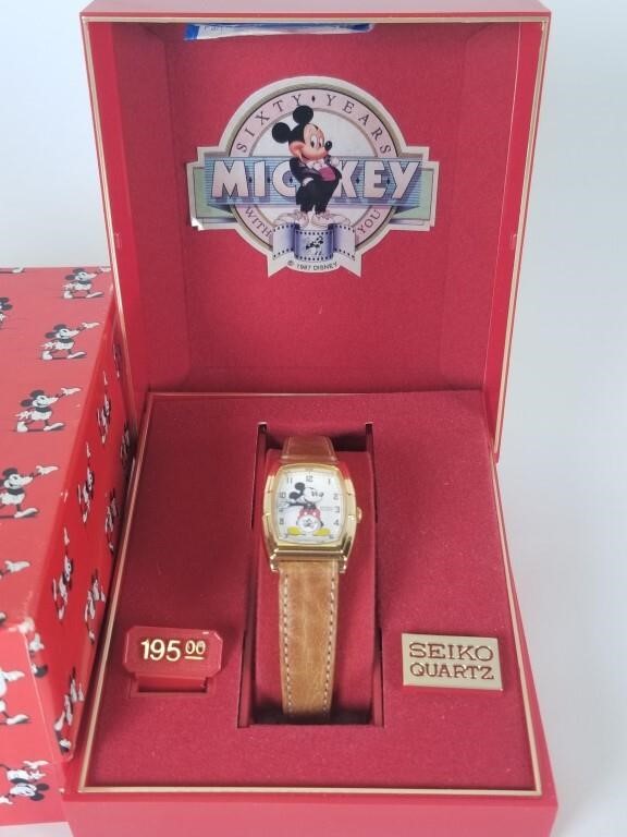 1987 60th Ann. Mickey Mouse Seiko watch | Tom Hall Auctions, Inc