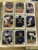Binder Of 1991 Upper Deck Baseball Cards