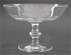 Val St. Lambert Crystal Compote / Tazza