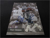 1993 PLAYOFF TROY AIKMAN AUTOGRAPH COA