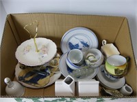 BOX: CONTEMPORARY VINTAGE HAND PAINTED CHINA