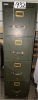 Metal 4 Drawer Letter Size Filing Cabinet 15x28x52