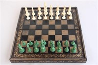 Magnificent 18th Century Delhi Ivory Chess Set,