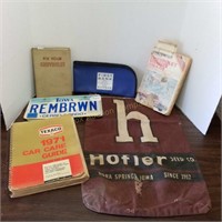 Adv.Items-Hofler Seed Bag,71 Texaco Car Care Guide