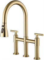 ARRISEA Gold Bridge Kitchen Faucet