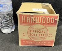 HARWOOD OFFICIAL SOFT BALL IN BOX