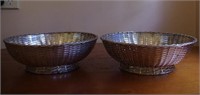 Pair of French Christofle bread baskets