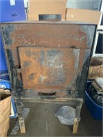 PUO Wood Stove Works With Blower Rusty But Solid