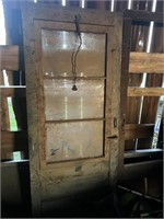Antique Porch Door with Glass,  31.5 inches x80.5