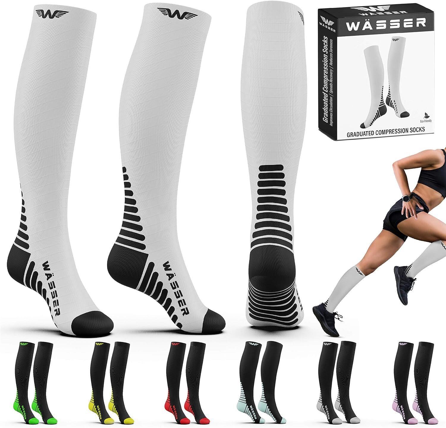 Compression Socks - L/XL - White