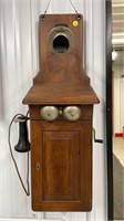 Western Electric Co. Wall Hanging Wooden Telephone
