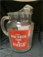 9.5 “ VINTAGE BACARDI RUM & COKE PITCHER