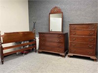 Vintage Drexel Three-Piece Bedroom Suite