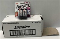 Case of 24 Energizer 9V Batteries - NEW