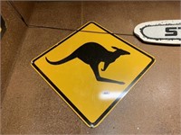 KANGAROO STREET SIGN