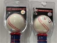 2) RAWLINGS - FOAM BAT AND BALL SET