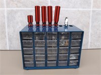 F1) Hardware Drawers with hardware and Screwdriver