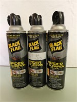 4 CANS OF BLACK FLAG SPIDER SPRAY