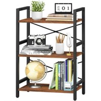 Yoobure 3 Tier Shelf Bookcase Small Bookshelf for