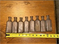 8 Anitque Glass medicine bottles