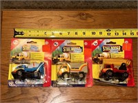 3 Steel Roder Toy Trucks