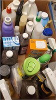New & Used Box of Cleaning Stuff
