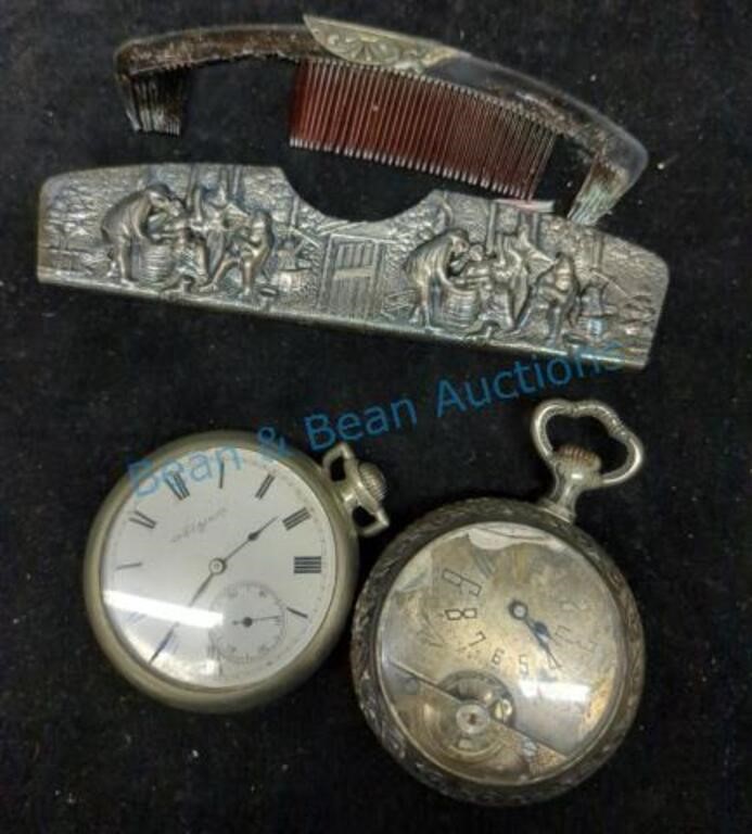 Comb and pocket watches