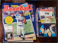 2 Panini Baseball sticker albums + stickers, new