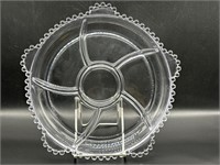 Imperial Glass ‘Candlewick’ 6 Part Relish Tray