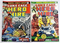 (2) 1973 MARVEL LUKE CAGE COMIC BOOKS