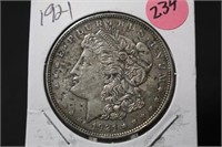 1921 Morgan Silver Dollar