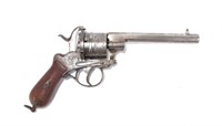 French pinfire revolver .44 Cal., 6" octagon